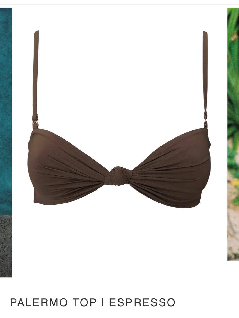 Slate Swim Palermo Top in Espresso (M)